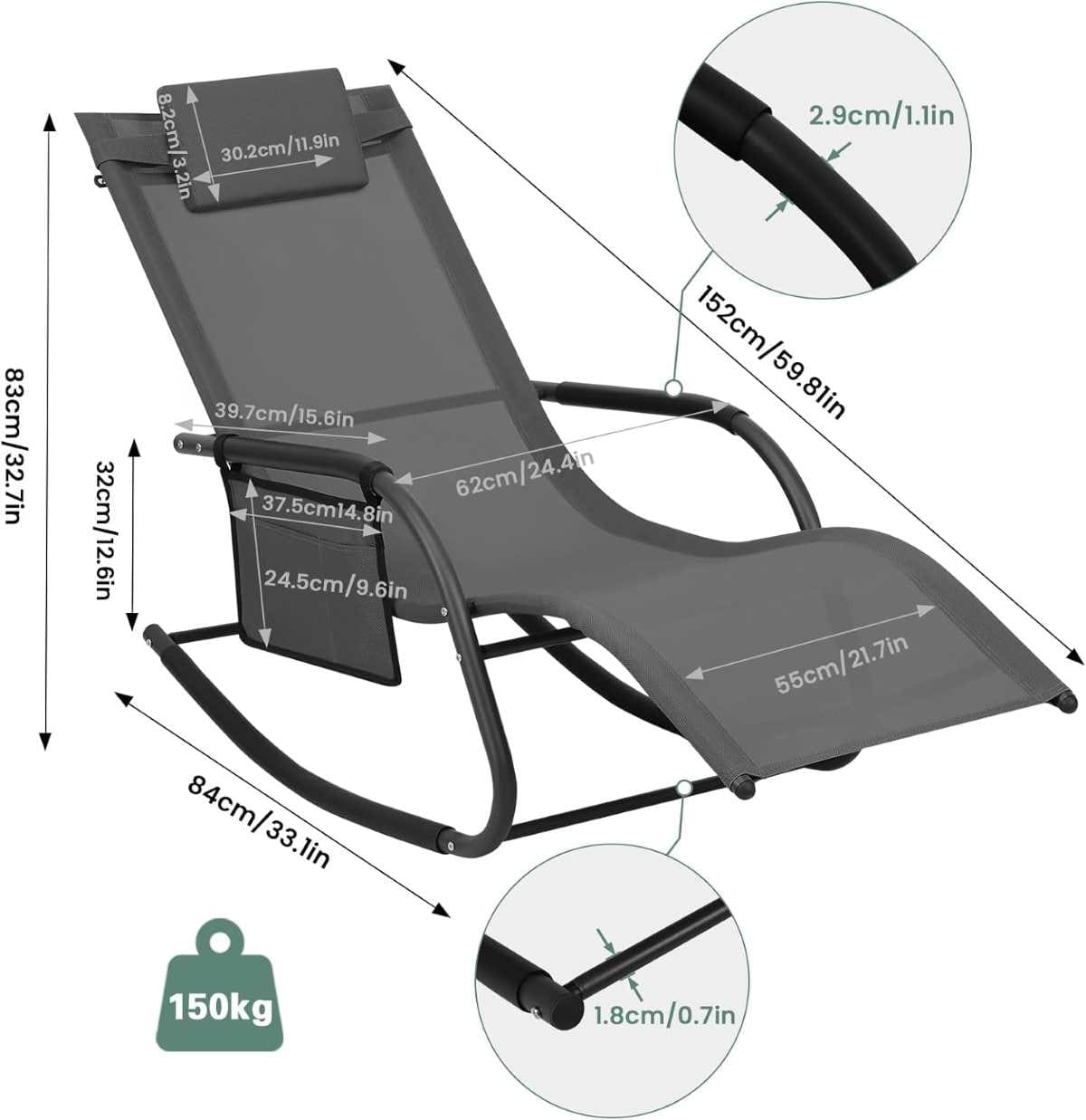 WOLTU Tumbona Jardin Exterior de Amazon