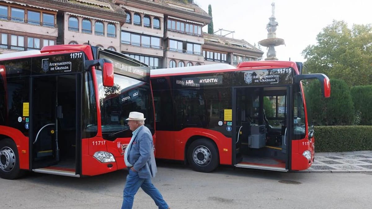 Autobuses híbridos en Granada