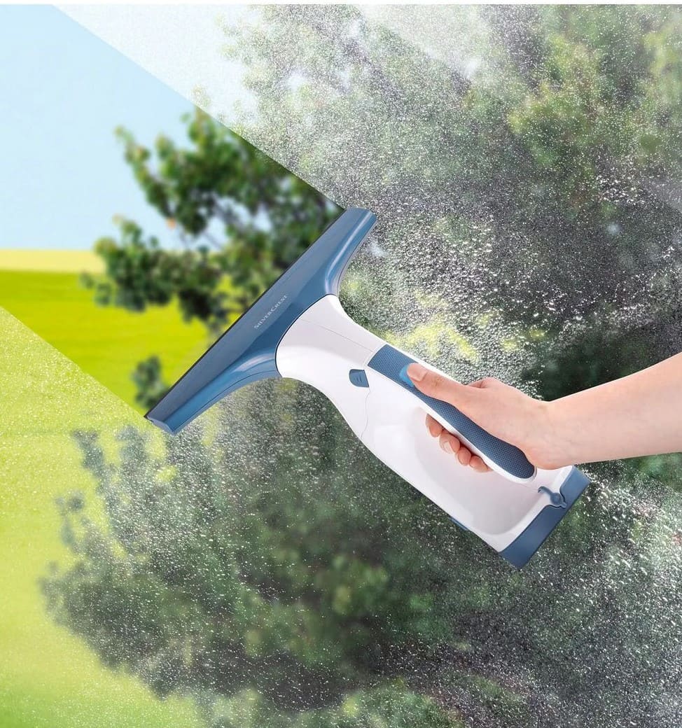 Limpiacristales recargable con boquilla de aspiración