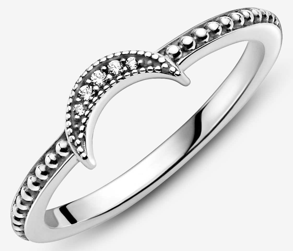 Anillo de Esferas Luna Creciente de Pandora