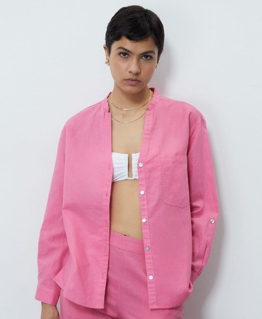 Sfera camisa lino de El Corte Inglés