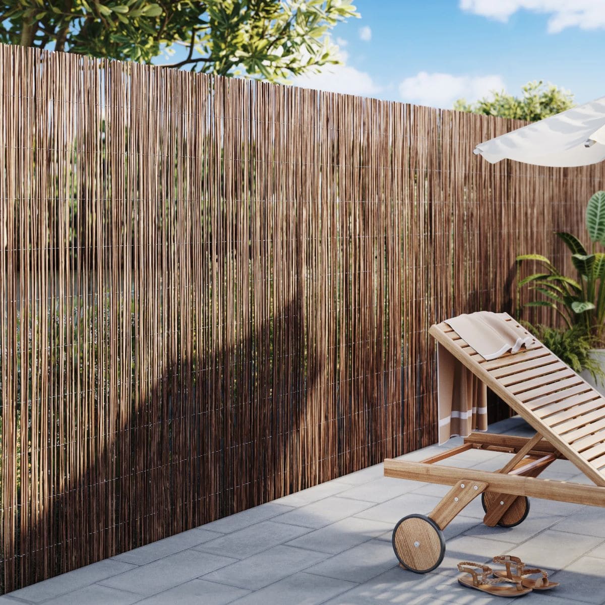 Cañizo de ocultación de mimbre natural NATERIAL