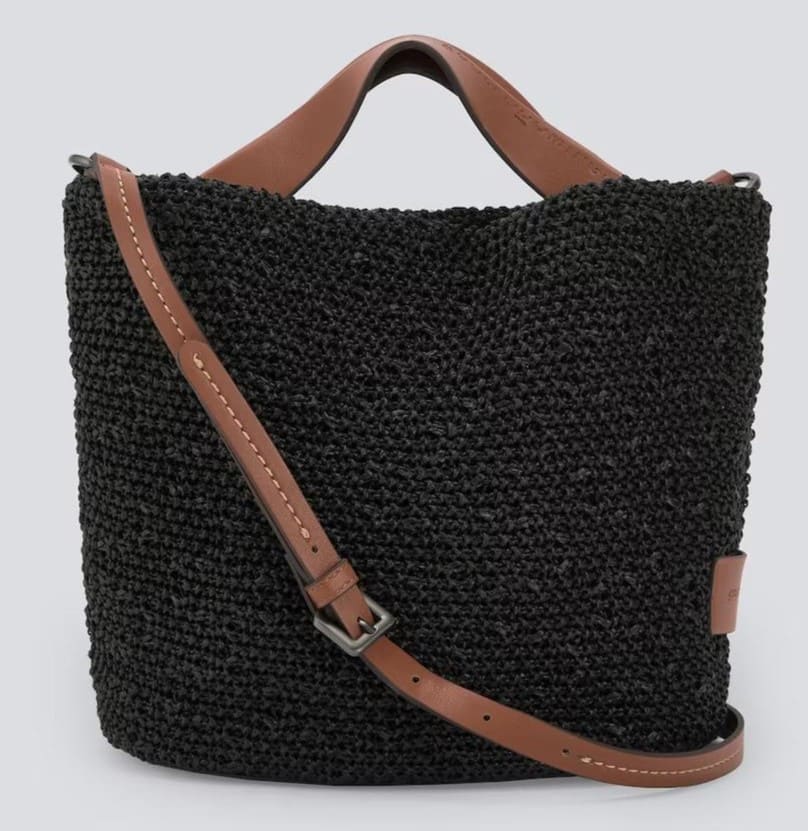 Bandolera mediana trenzada y con textura