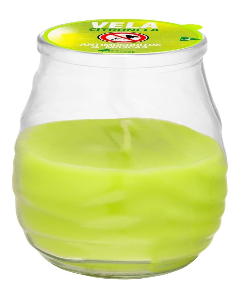 Vela citronela antimosquitos y moscas