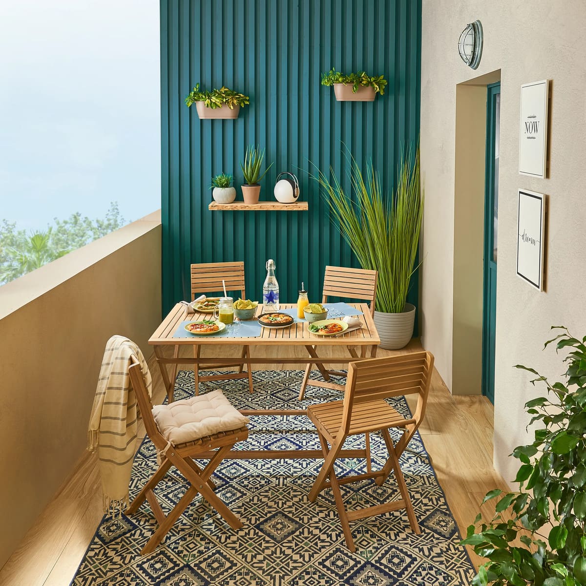 Conjunto de muebles de jardín SOLÍS NATERIAL