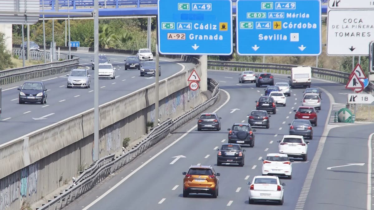 La carretera SE-30 en Sevilla
