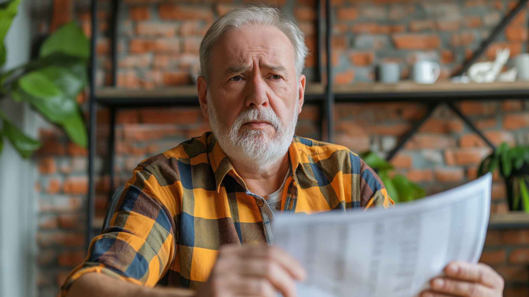 Un pensionista comprueba el estado de su pensión de la Seguridad Social