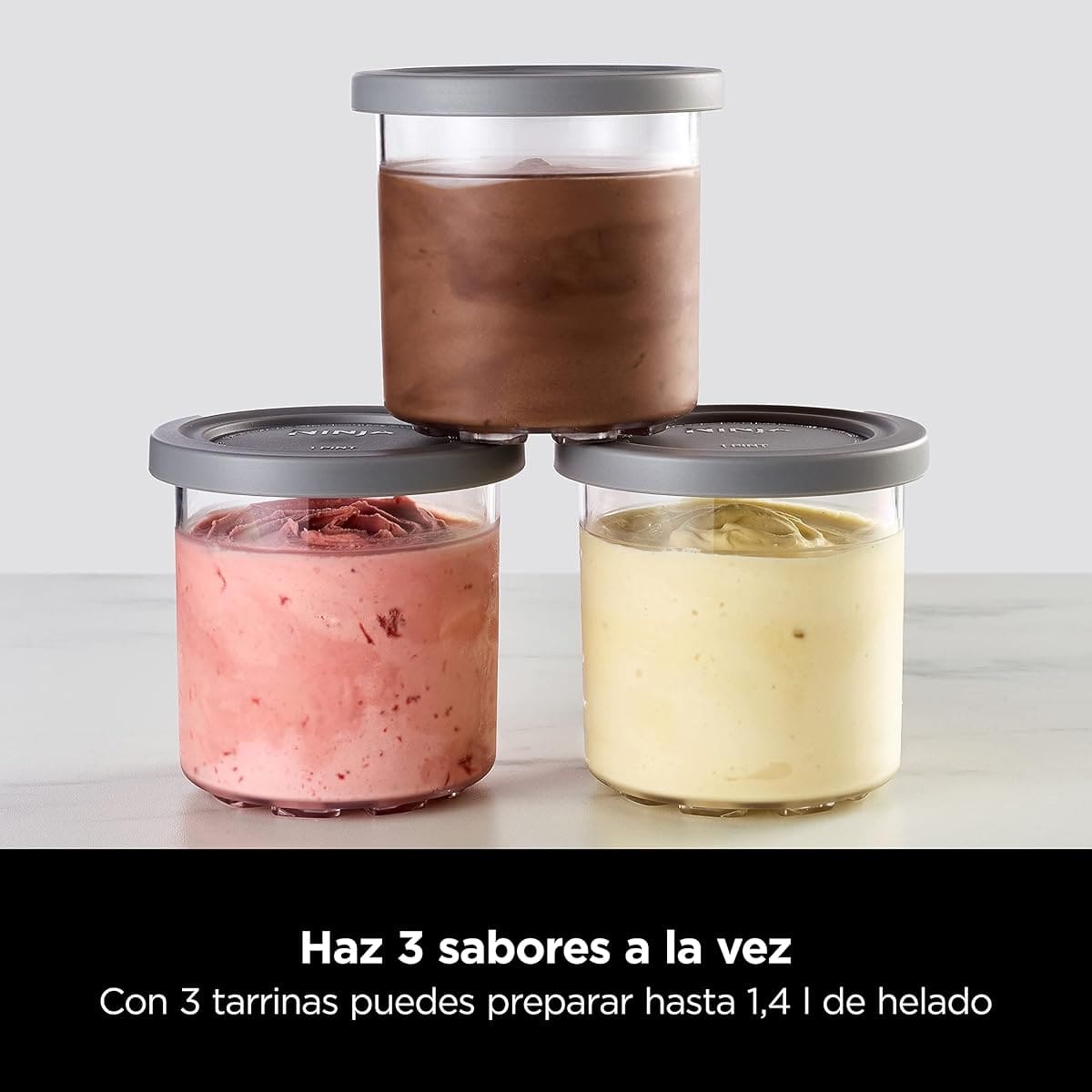 La heladera multifunción Ninja CREAMi con 1,4 litros de capacidad y 7 programas en Amazon