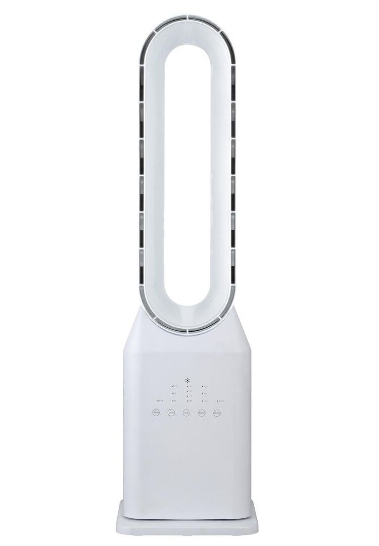 El ventilador de torre sin aspas con tres velocidades y oscilación automática de Carrefour