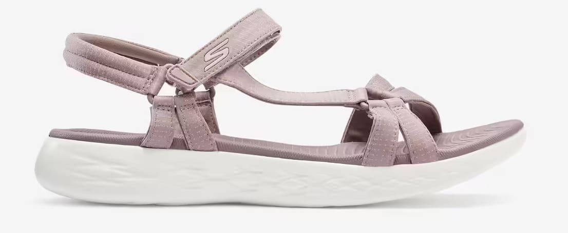 Las sandalias para caminar On The Go 600 grises de Skechers en Decathlon