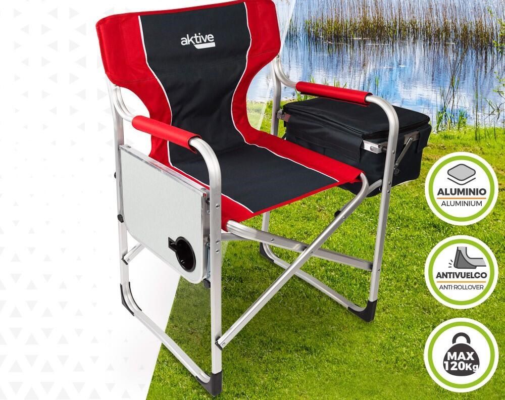 Silla de camping y playa con mesa y nevera AKTIVE de Decathlon