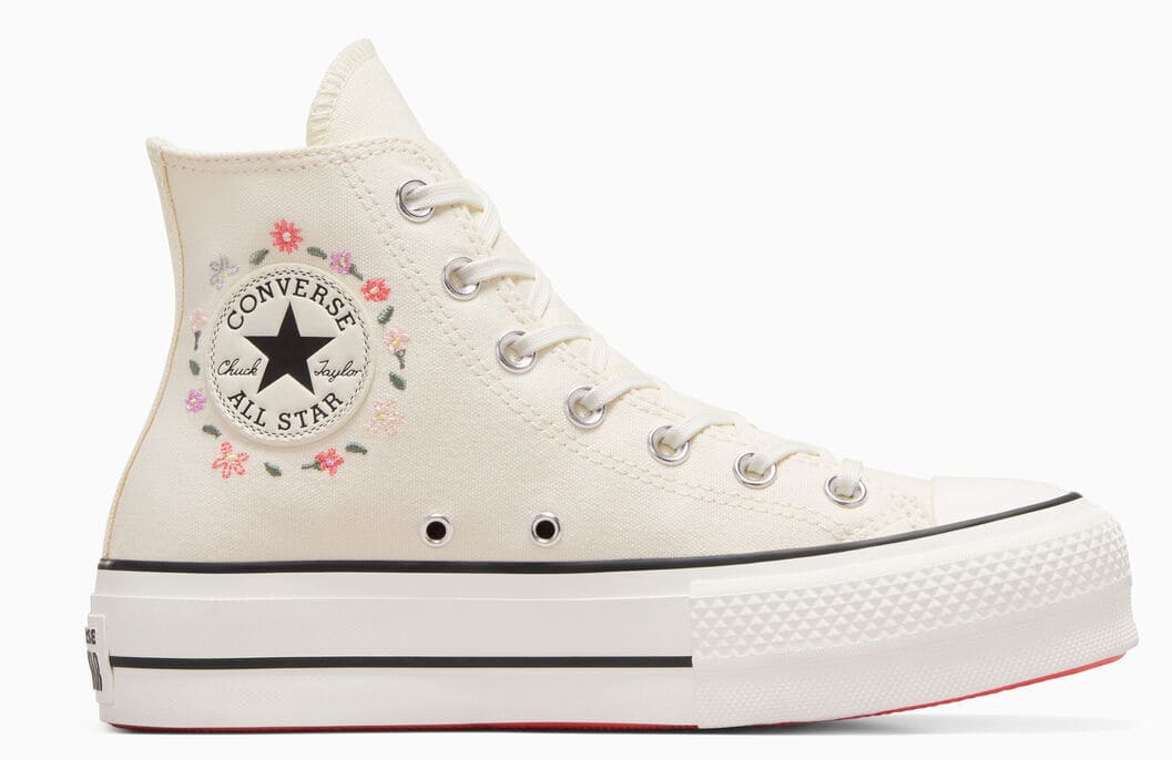 Las zapatillas Chuck Taylor All Star Lift Platform Little Flowers de Converse