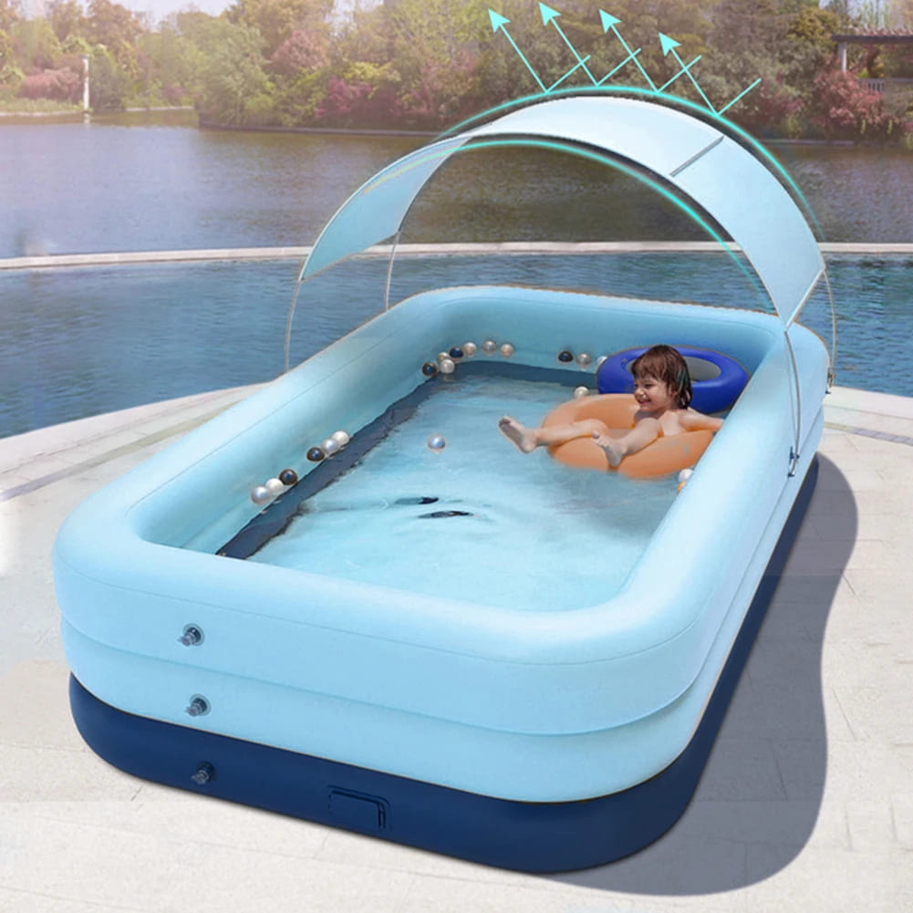 Piscina inflable automática de 3 capas