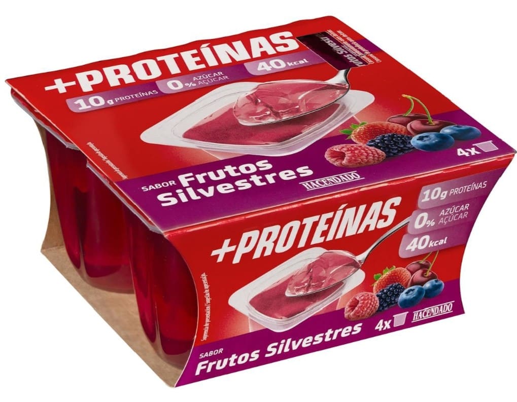 Gelatina sabor a frutos silvetres