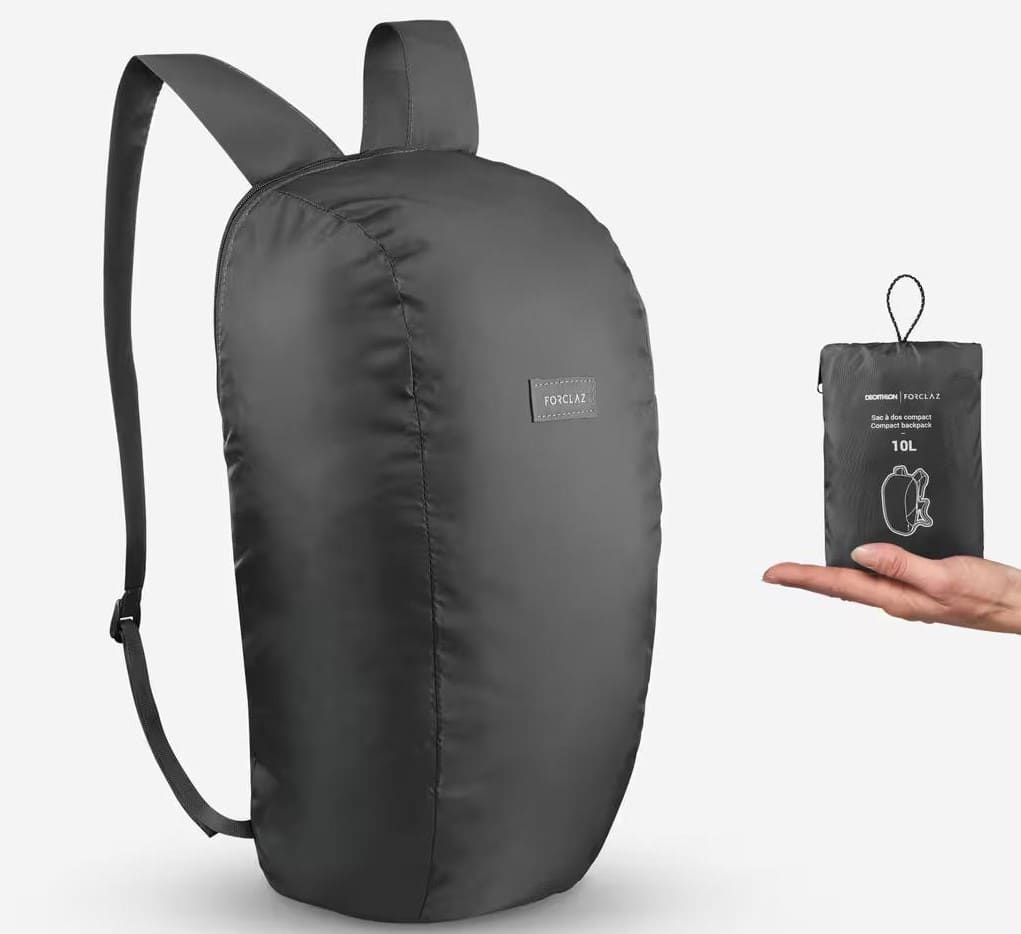 Mochila plegable de montaña y trekking 10L FORCLAZ Compact