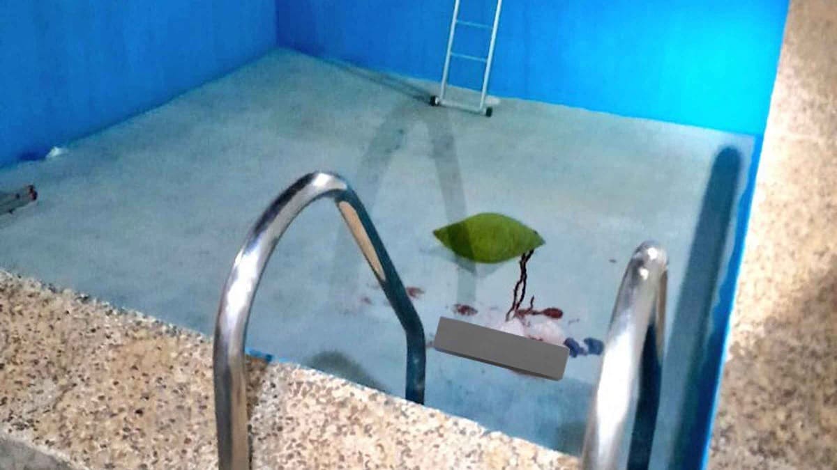 Piscina en la que se produjo el accidente