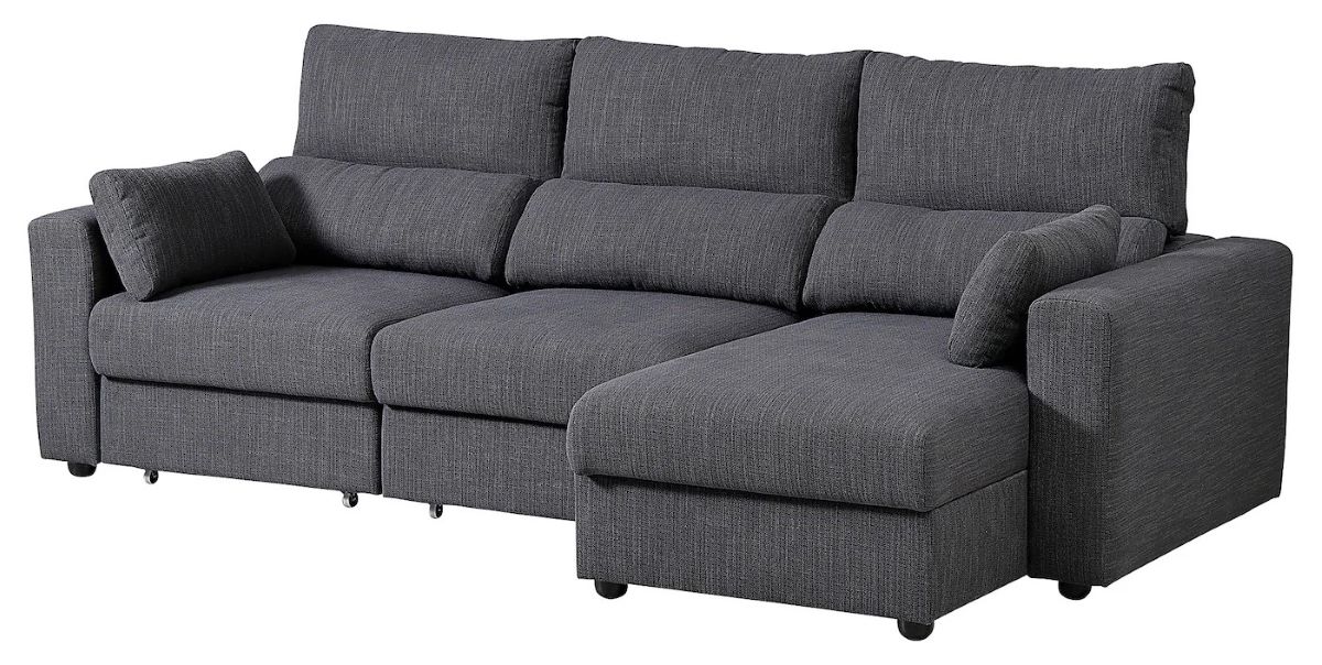 Sofá de tres plazas con chaiselongue de la serie ESKILSTUNA de Ikea
