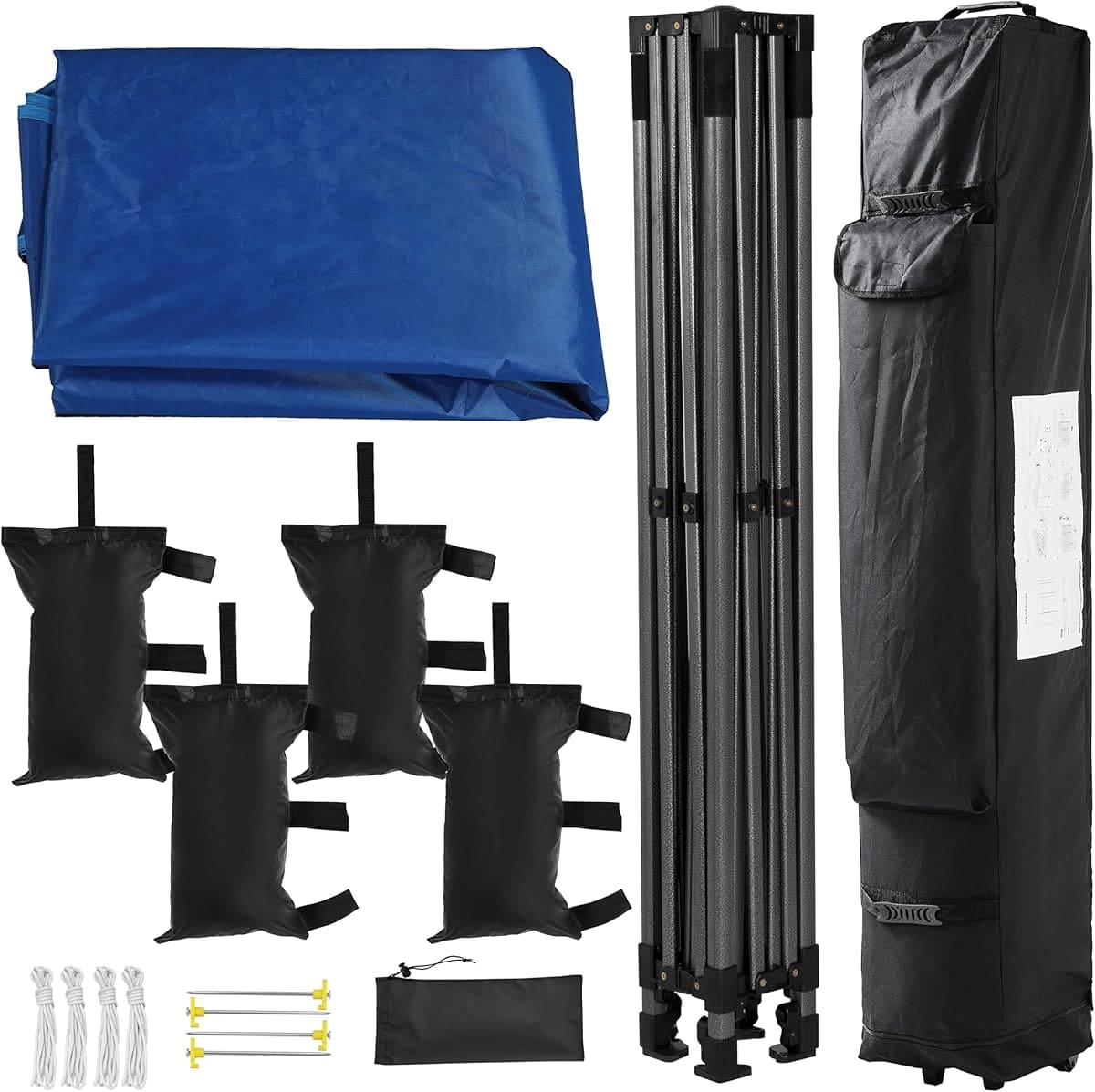 La carpa plegable para la playa 3x3 con altura ajustable de Yaheetech en Amazon