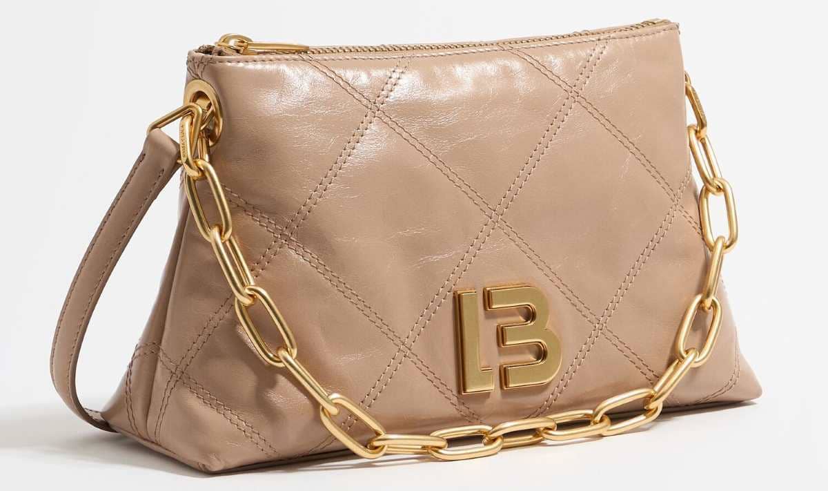 Bolso trapecio pequeño piel camel de Bimba y Lola