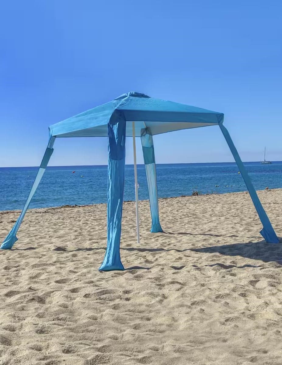 Sombrilla de playa cuadrada SUN & SURF