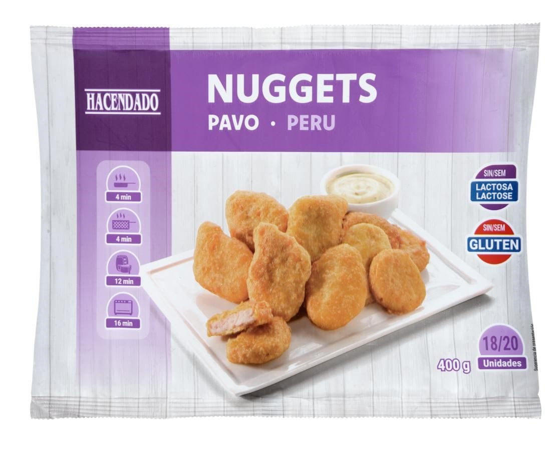 Nuggets de pavo Hacendado ultracongelados