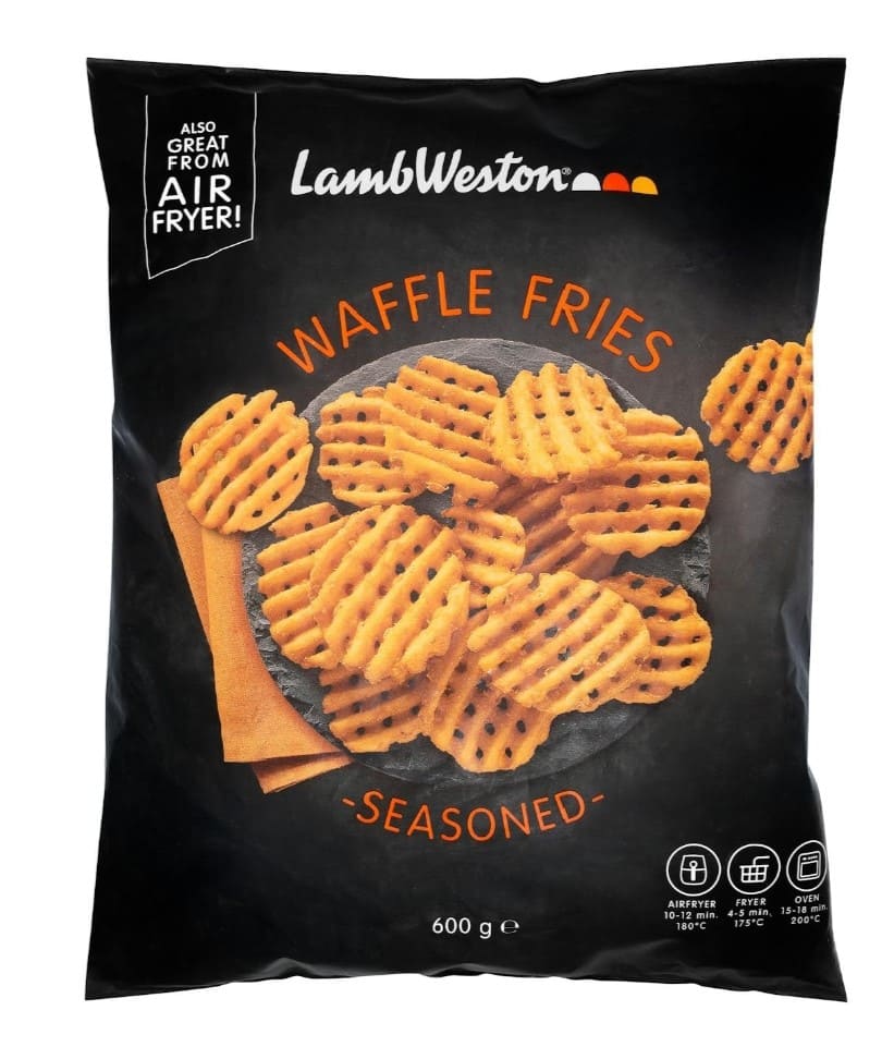 Patatas prefritas Waffle fries LambWeston ultracongeladas