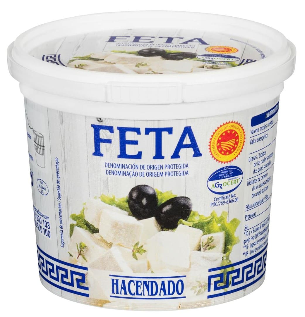 Queso feta mezcla Hacendado