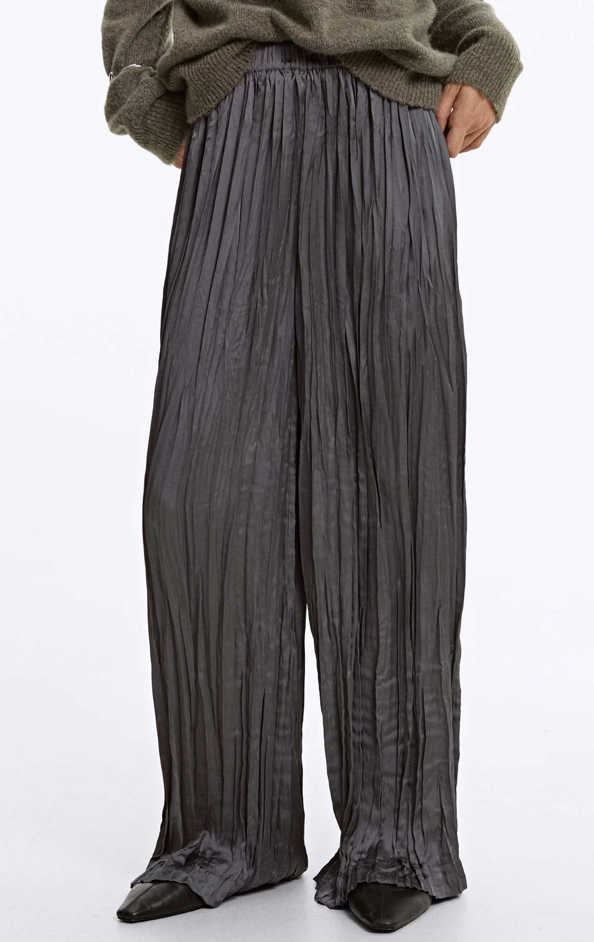 Pantalón plisado cintura elástica de Parfois