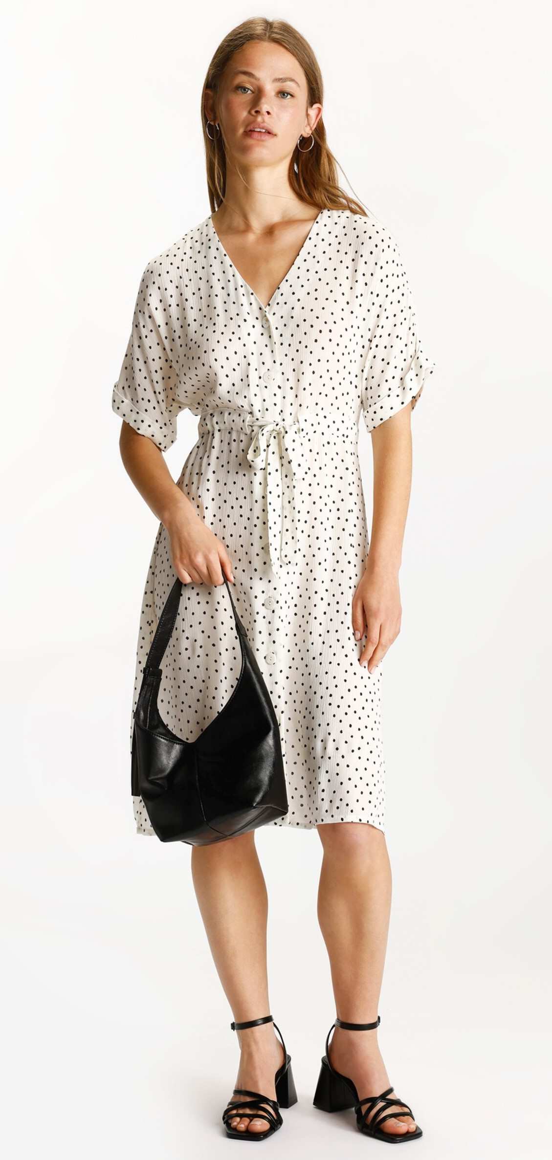 Vestido corto lazada de Lefties