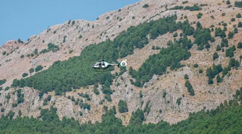 Un helicóptero de la Guardia Civil