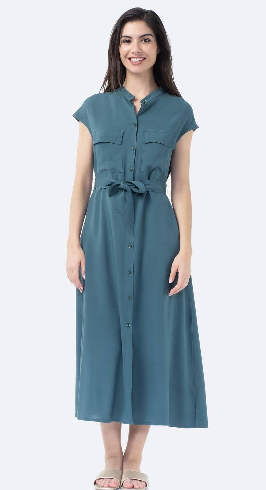 Vestido largo liso BOTELI de Carrefour