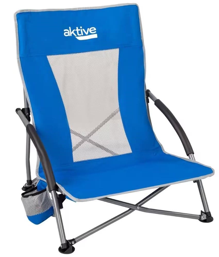 Silla plegable de tela para playa AKTIVE