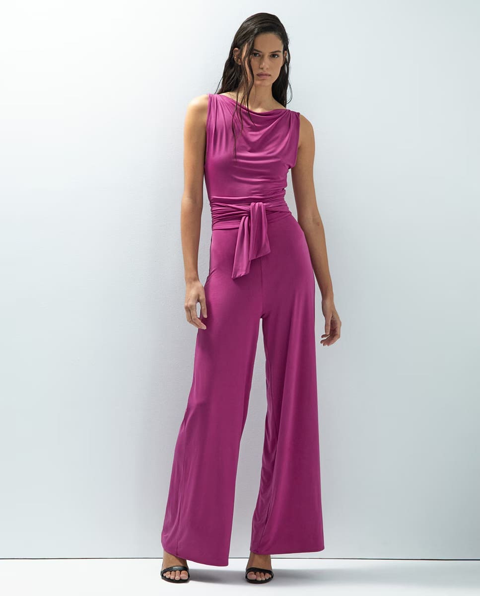 El mono circular con cinturón de color fucsia de Sfera en El Corte Inglés