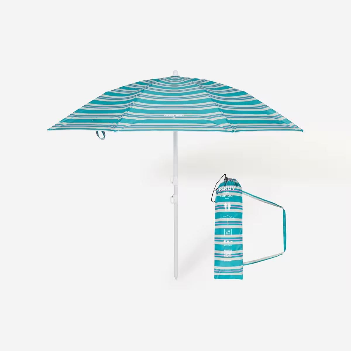 Sombrilla de playa plegable y compacta