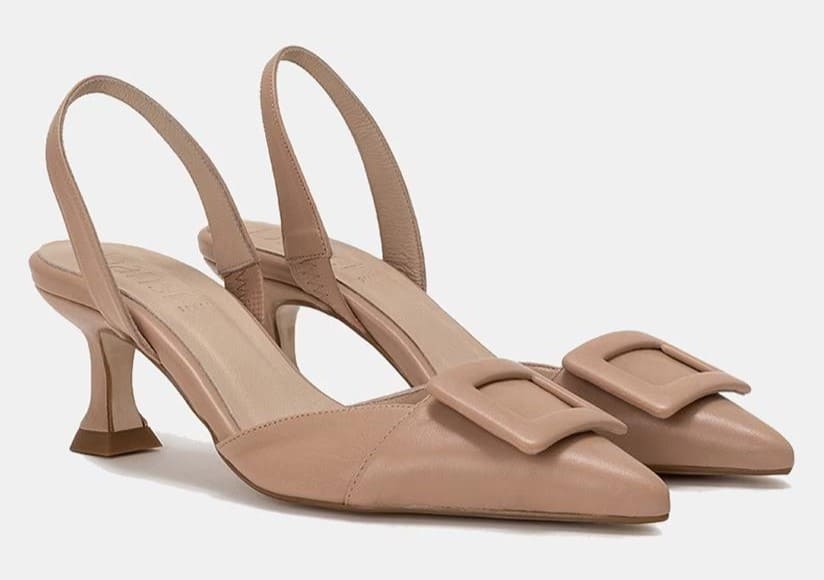 Zapatos de salón destalonados con tacón embudo Dansi