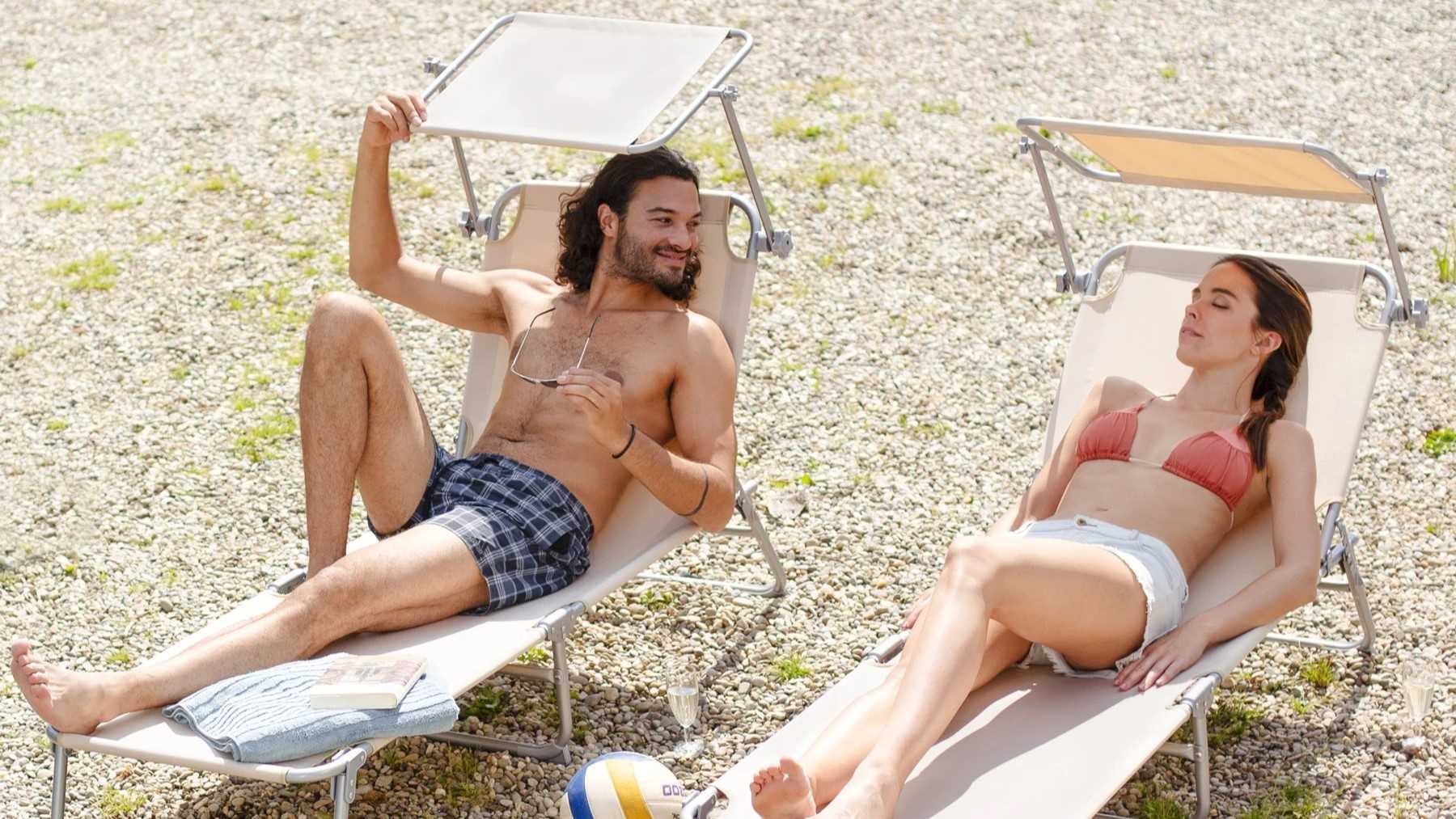 Tectake 2 tumbonas con 4 posiciones de Leroy Merlin