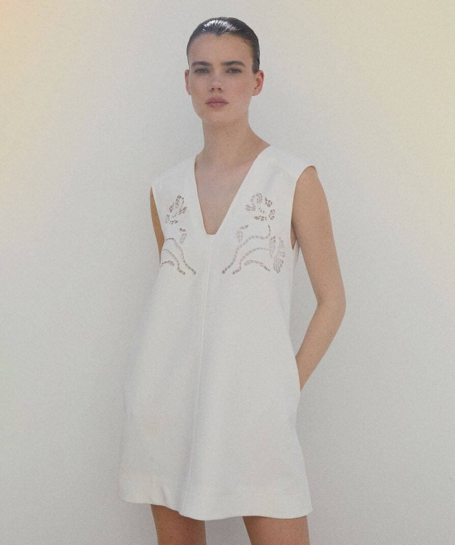 Sfera vestido vuelo bordados de El Corte Inglés