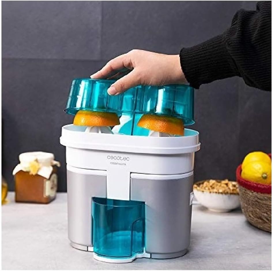 El exprimidor de naranjas eléctrico EssentialVita Twice White de Cecotec en Amazon