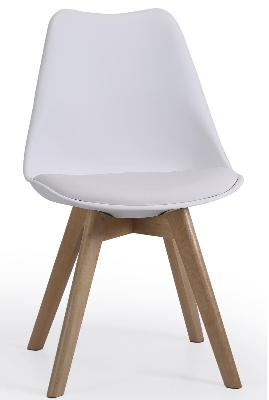 La silla multiusos ADEC Bristro blanca de Carrefour