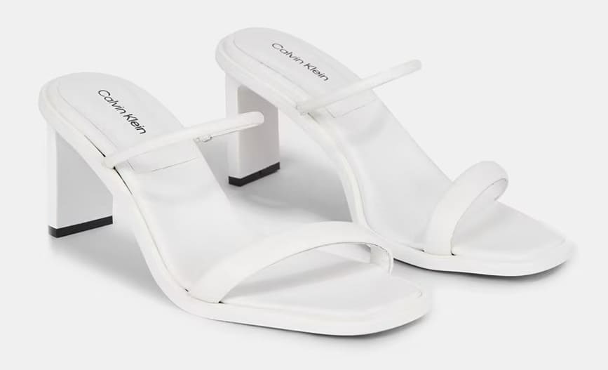 Las sandalias de mujer en piel con tacón bloque de Calvin Klein en El Corte Inglés