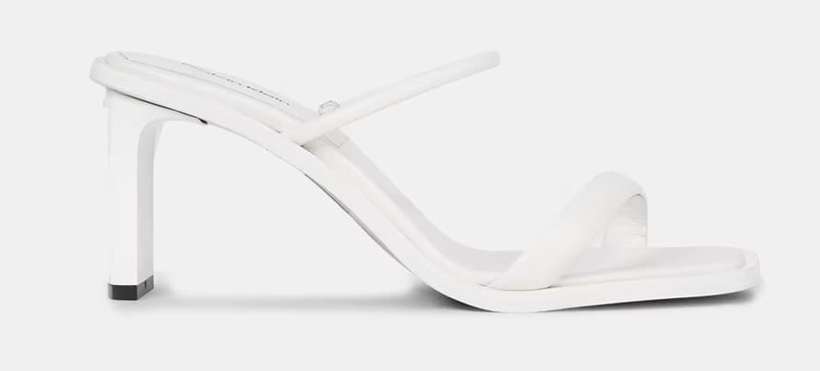 Las sandalias de mujer en piel con tacón bloque de Calvin Klein en El Corte Inglés