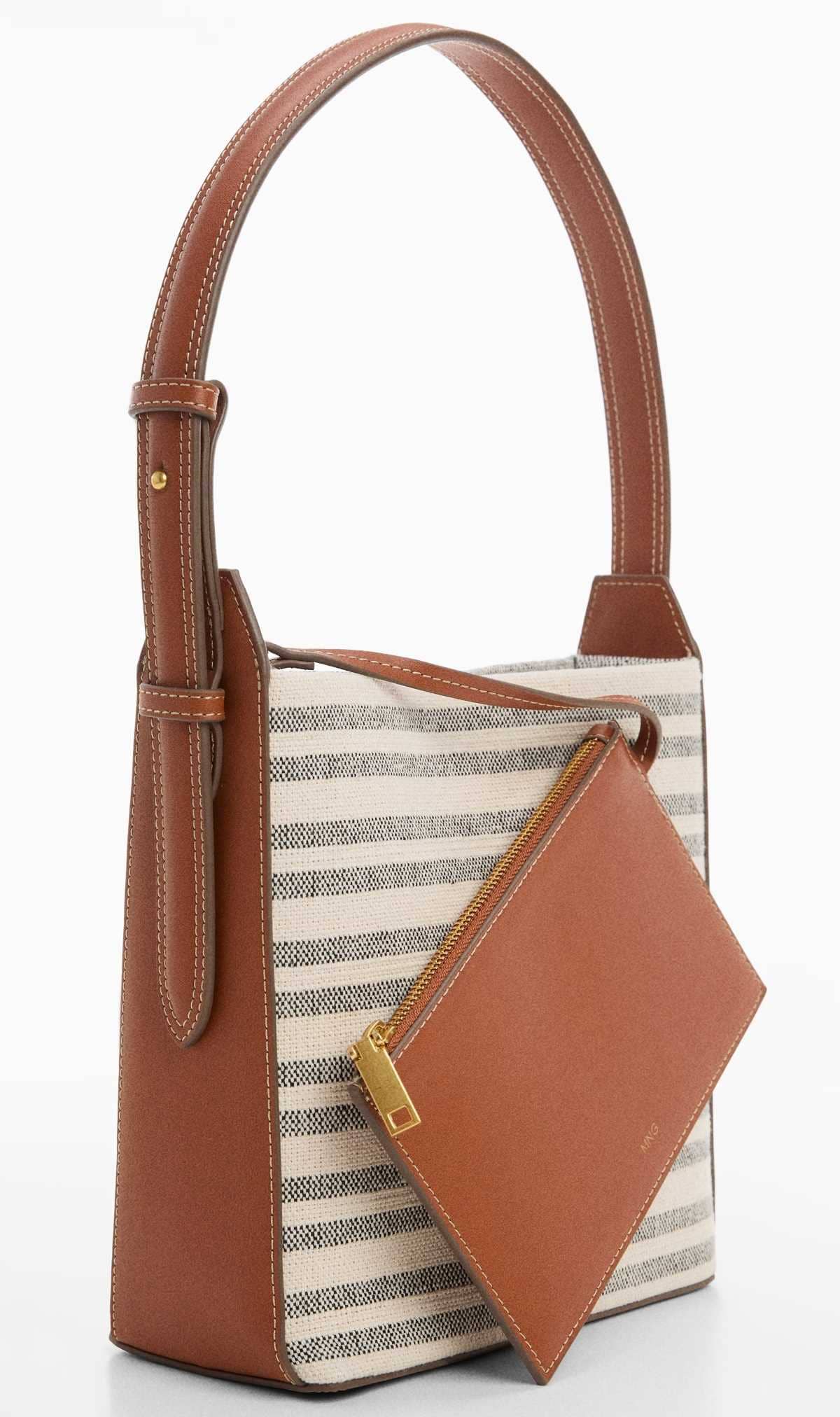 Bolso shopper estampado de Mango