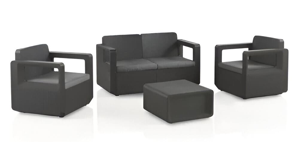 Conjunto de ratán Venus Confort