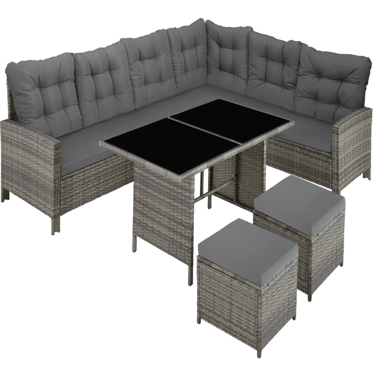 Conjunto de ratán Barletta -Tectake