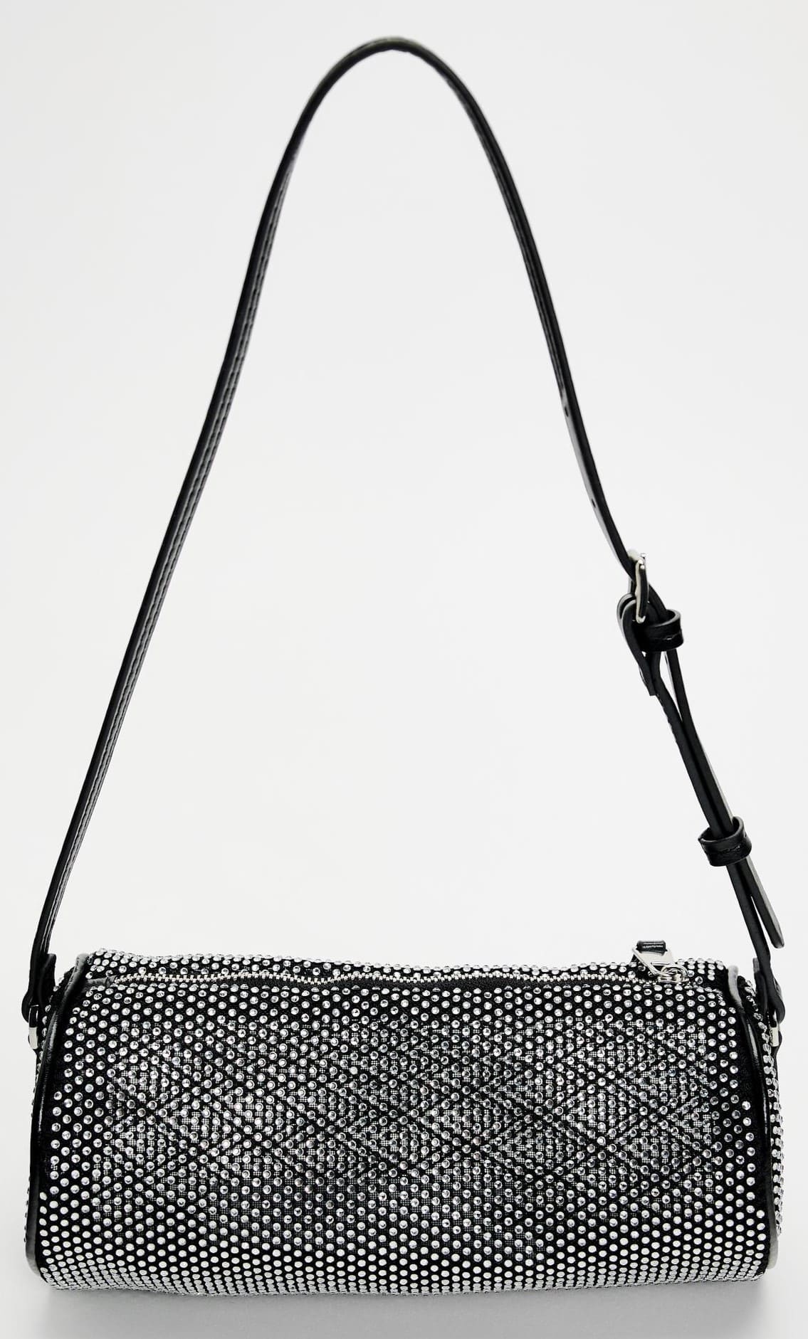 Bolso bowling con brillos