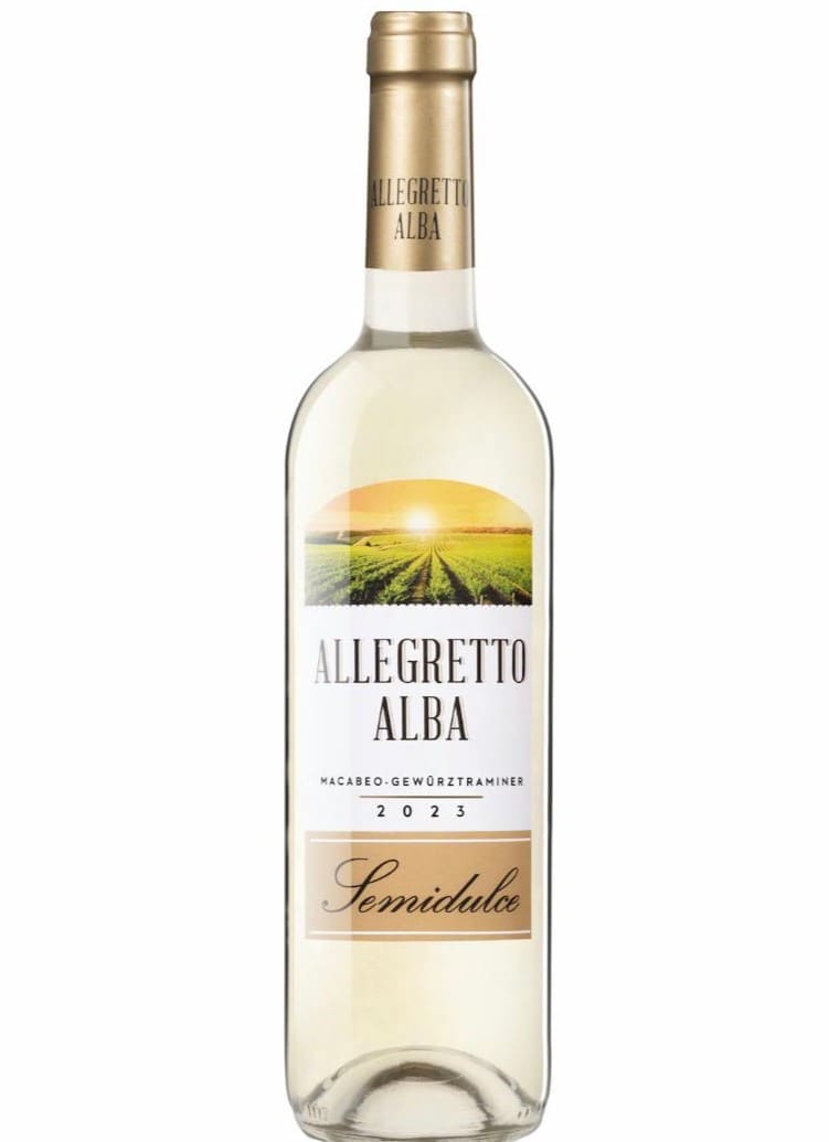 Vino blanco semidulce Allegretto Alba