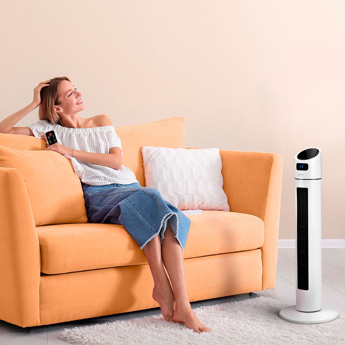 Climatizador portátil oscilante Gridinlux de Carrefour