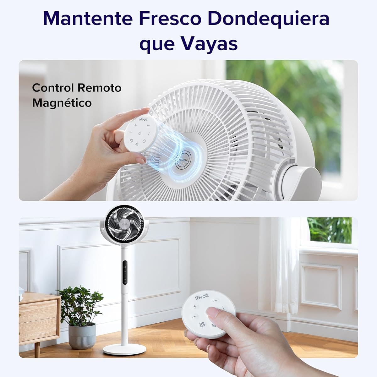 El ventilador de pie silencioso con mando LEVOIT en Amazon