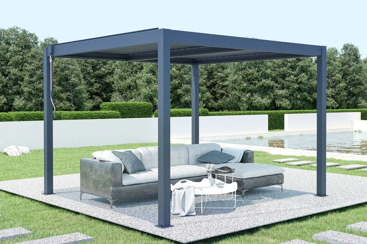 Pérgola bioclimática de aluminio SANTA de Leroy Merlin