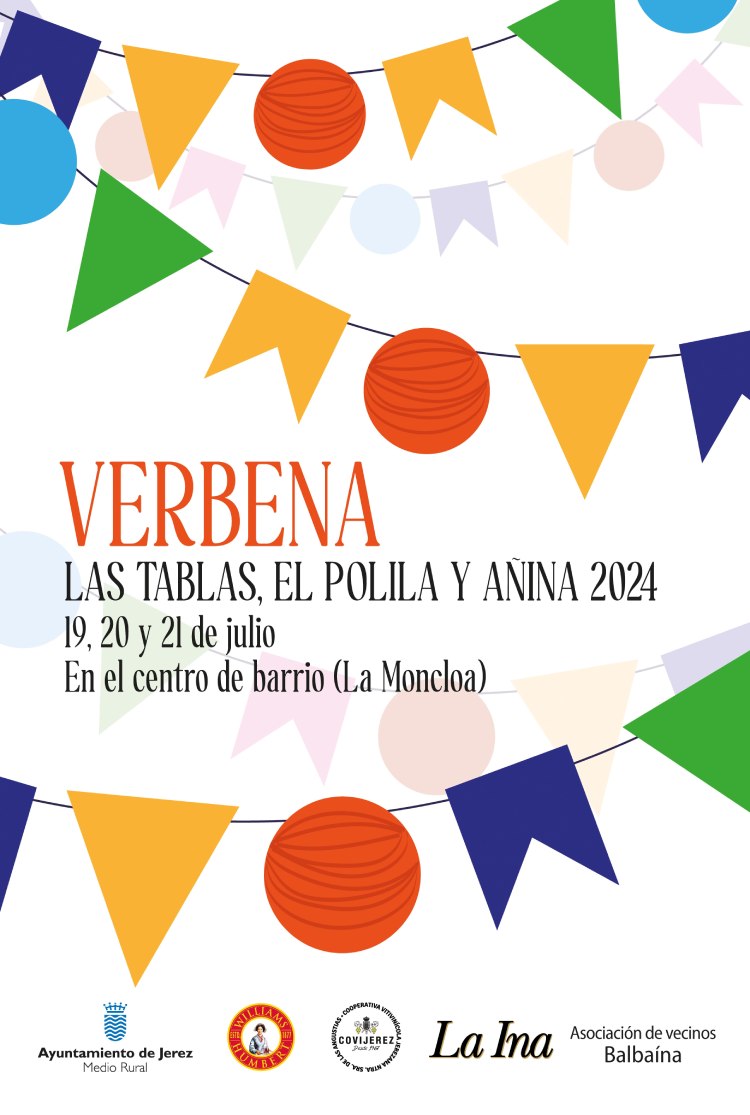 Cartel Verbena Las Tablas Añina Polila 2024